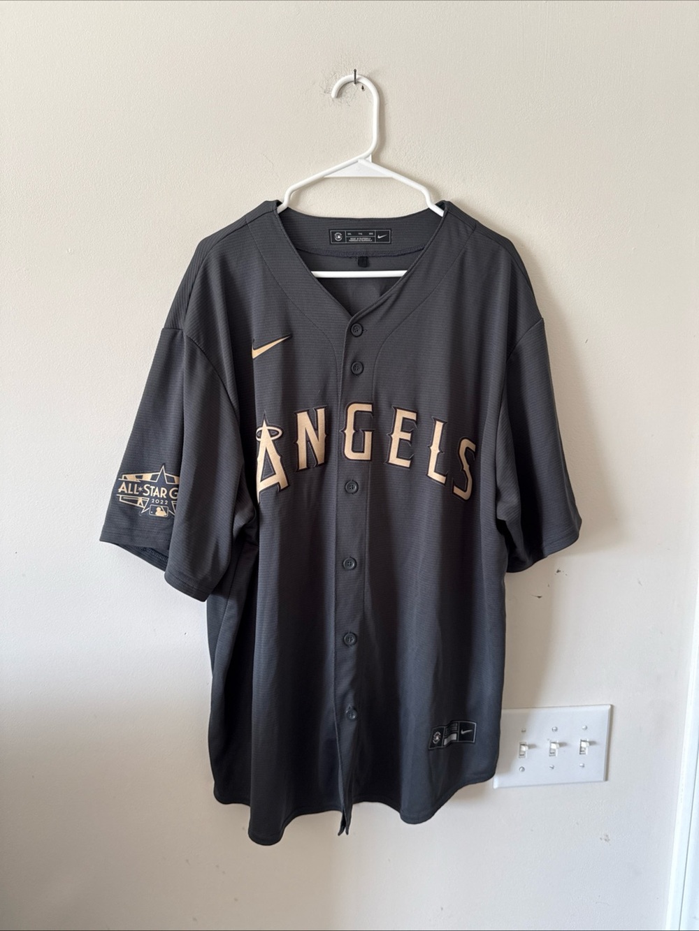 Men's Nike Mike Trout #27 LA Angels 2022 MLB All Star Game Jersey Sz 2XL - RARE